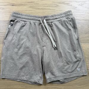 Vuori Shorts Men Medium Ponto Performance Athletic Beige Dreamknit Wicking